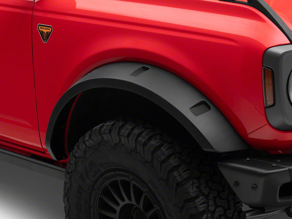 MP Concepts Fender Flares; Textured Black (21-25 Bronco 4-Door, Excluding Raptor)