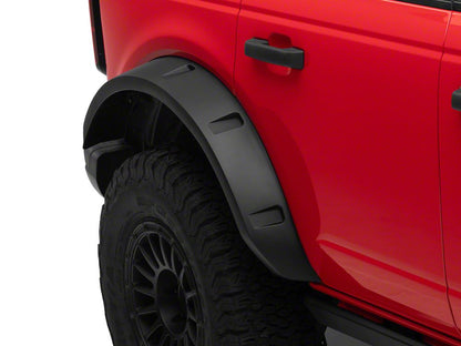 MP Concepts Fender Flares; Textured Black (21-25 Bronco 4-Door, Excluding Raptor)