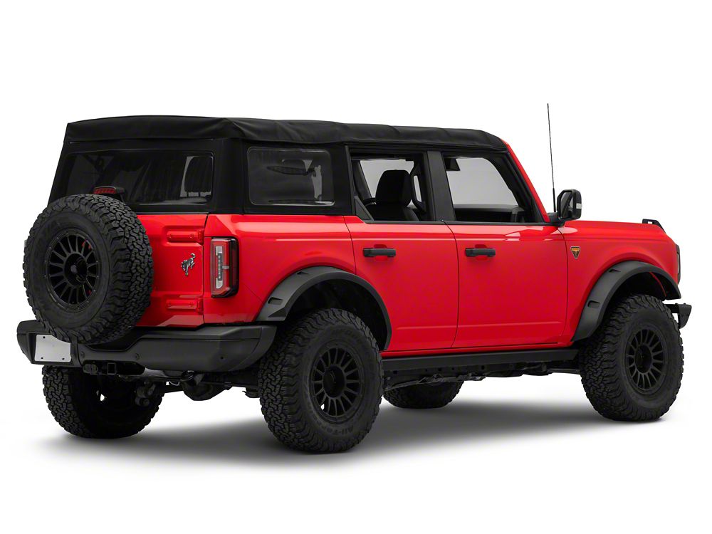 MP Concepts Fender Flares; Textured Black (21-25 Bronco 4-Door, Excluding Raptor)