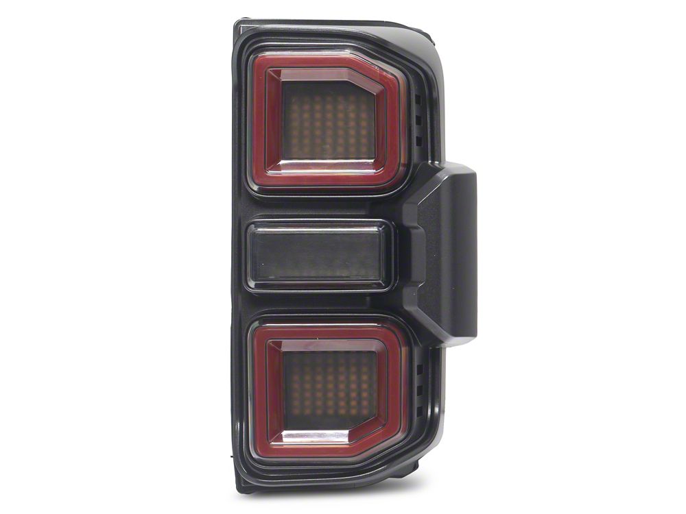 MP Concepts Interstellar LED Tail Lights; Black Housing; Clear Lens (21-25 Bronco)
