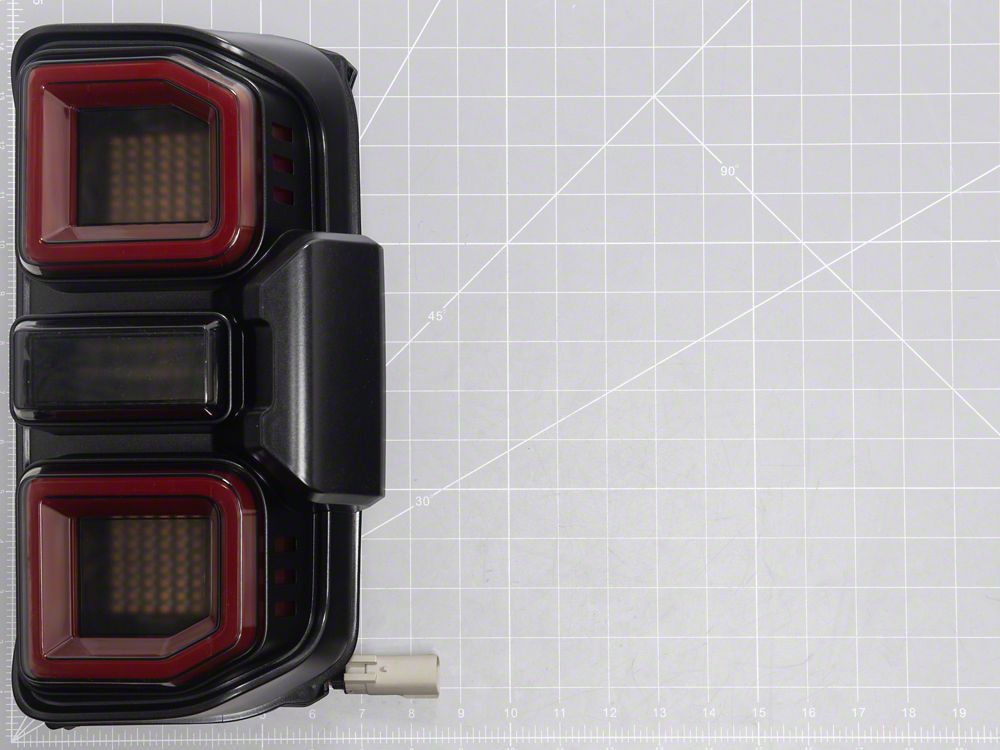 MP Concepts Interstellar LED Tail Lights; Black Housing; Clear Lens (21-25 Bronco)
