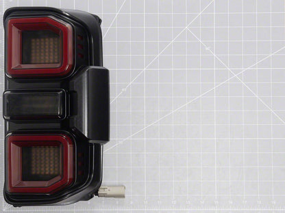 MP Concepts Interstellar LED Tail Lights; Black Housing; Clear Lens (21-25 Bronco)