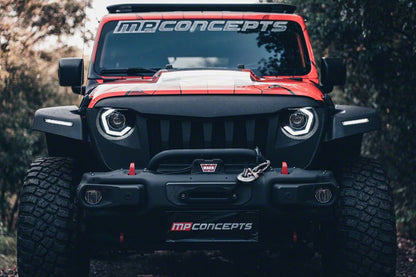 MP Concepts Thanos LED Headlights; Black Housing; Clear Lens (18-25 Jeep Wrangler JL)
