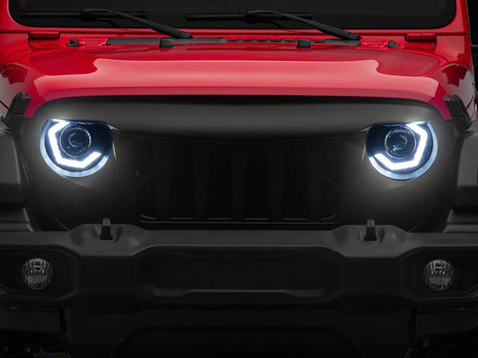 MP Concepts Thanos Grille with LED Headlights (18-25 Jeep Wrangler JL w/o TrailCam)