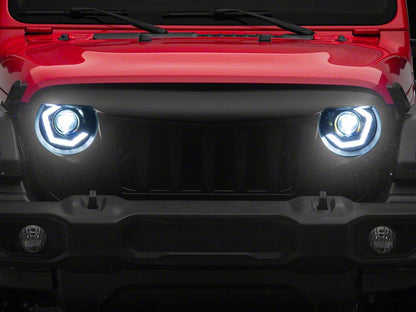 MP Concepts Thanos Grille with LED Headlights (18-25 Jeep Wrangler JL w/o TrailCam)