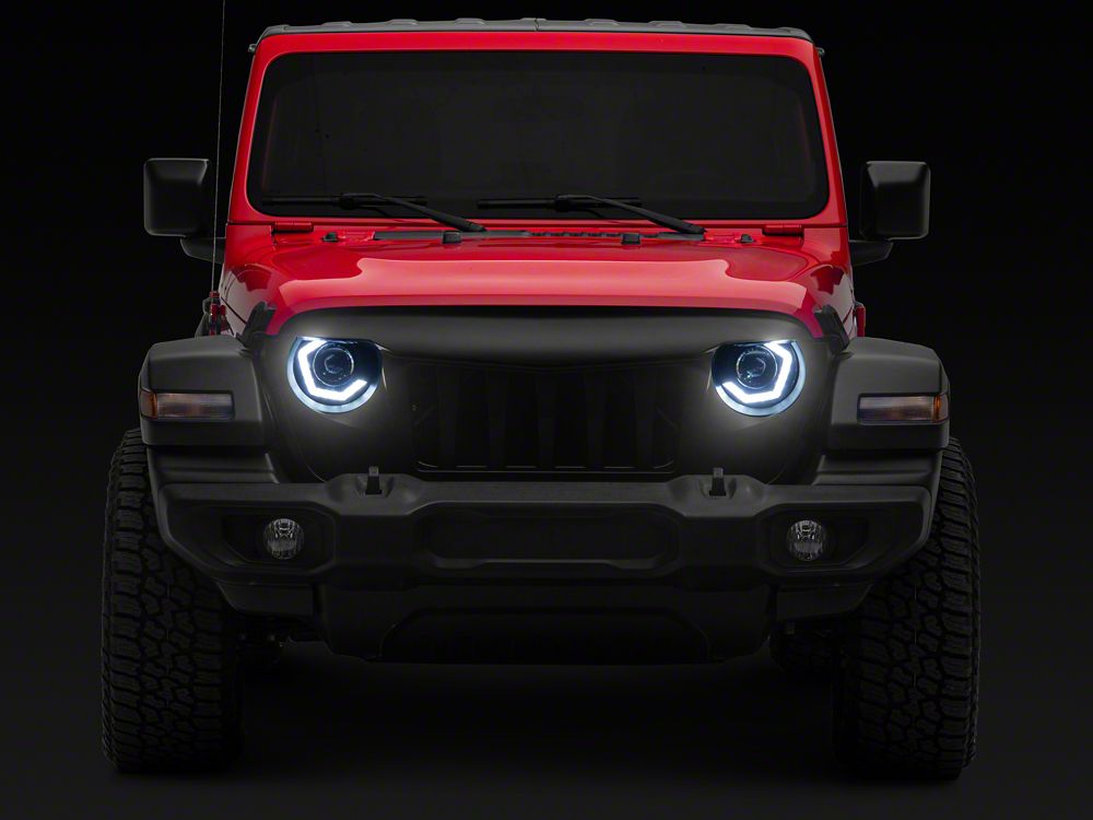 MP Concepts Thanos Grille with LED Headlights (18-25 Jeep Wrangler JL w/o TrailCam)