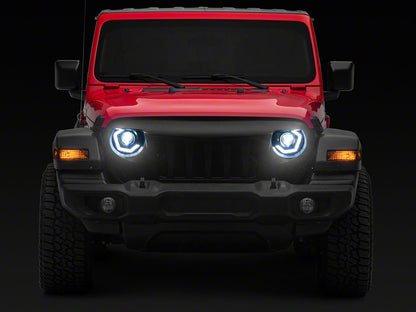 MP Concepts Thanos Grille with LED Headlights (18-25 Jeep Wrangler JL w/o TrailCam)