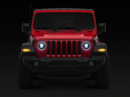 MP Concepts Apollo LED Headlights; Black Housing; Clear Lens (20-25 Jeep Gladiator JT)