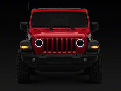 MP Concepts Apollo LED Headlights; Black Housing; Clear Lens (20-25 Jeep Gladiator JT)