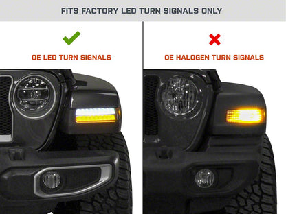 MP Concepts Sequential Turn Signals; Smoked (18-25 Jeep Wrangler JL w/ Factory LED Turn Signals, Excluding Sport)