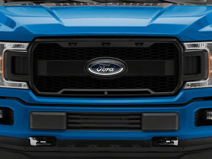 MP Concepts Upper Replacement Grille with LED DRL; Matte Black (18-20 F-150, Excluding Raptor)