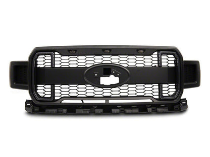 MP Concepts Upper Replacement Grille with LED Lighting and DRL; Matte Black (18-20 F-150, Excluding Raptor & XLT)