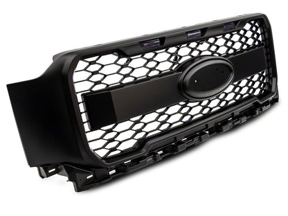 MP Concepts Upper Replacement Grille with LED Lighting; Matte Black (21-23 F-150, Excluding Raptor & Tremor)