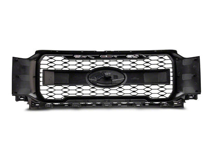 MP Concepts Upper Replacement Grille with LED Lighting; Matte Black (21-23 F-150, Excluding Raptor & Tremor)
