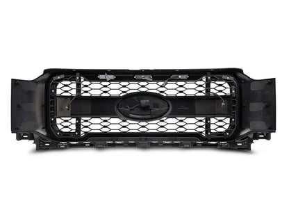 MP Concepts Upper Replacement Grille with LED Lighting and LED DRL; Matte Black (21-23 F-150, Excluding Raptor & Tremor)